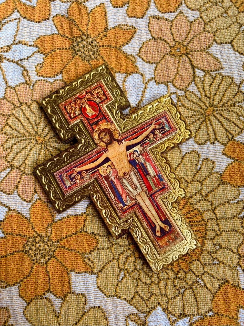 👑⛪✨ Vintage 70s Italian Crucifix Cross ✨⛪👑